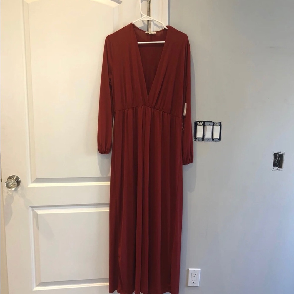 Brick colored dress